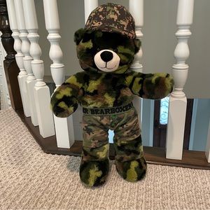Build-A-Bear, Army Bear with boxers and hat. Like new, smoke free home. 2011